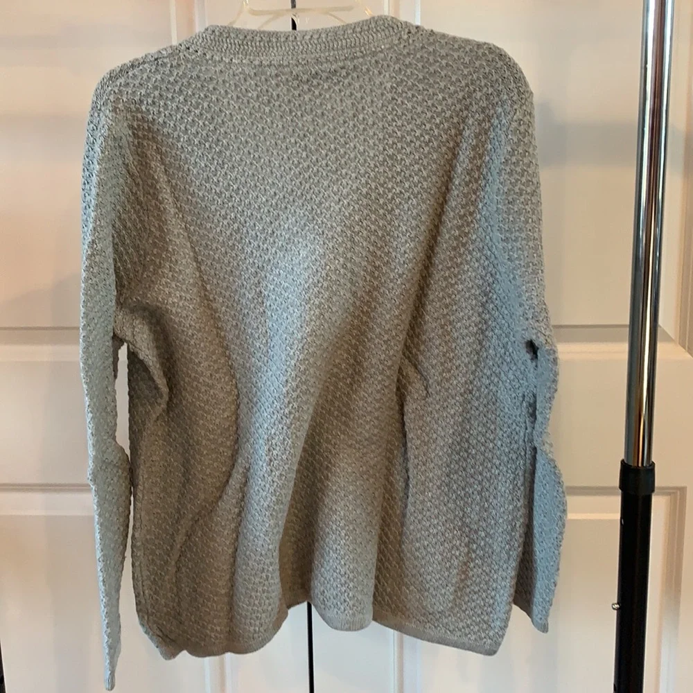 Appleseed's Knit Button Down Gray Cardigan Sweater NWT - Picture 6 of 10